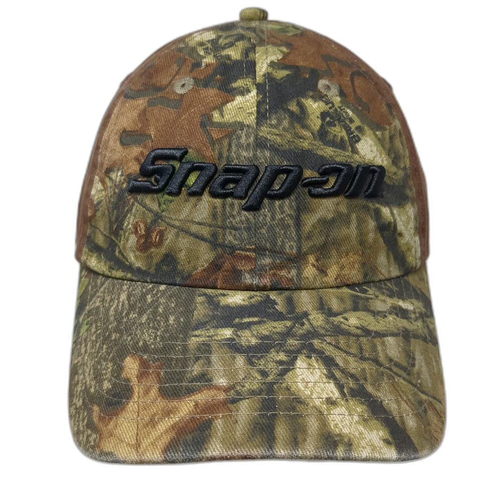 K-Products Baseball Cap Brown Camo One Size Snap-on Tools Slideback Mechanic Hat